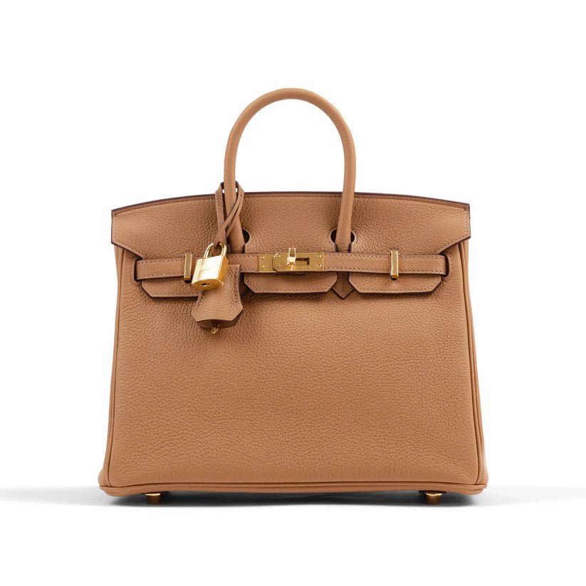 Hermès Birkin 25 Biscuit in Togo Leather With Gold Hardware