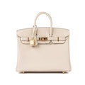 Hermes Birkin 25 Craie in Togo Leather with Gold Hardware