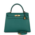 Hermès Kelly Sellier 20 Vert Jade Epsom Gold Hardware